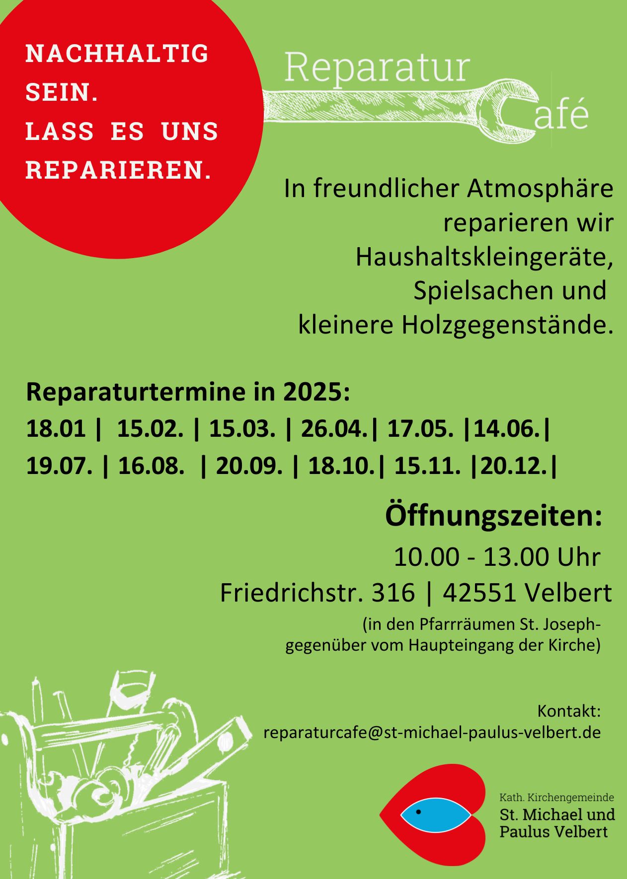 Flyer Reparaturcafé 2025
