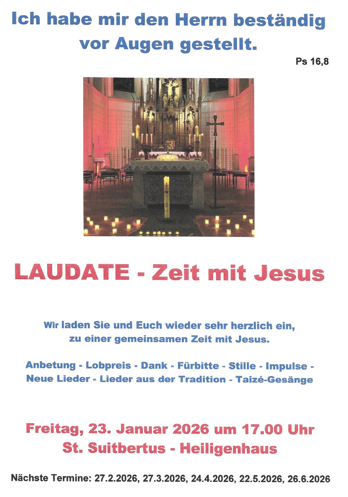 2026 01 23 Laudate Heiligenhaus Flyer 23 01 2026