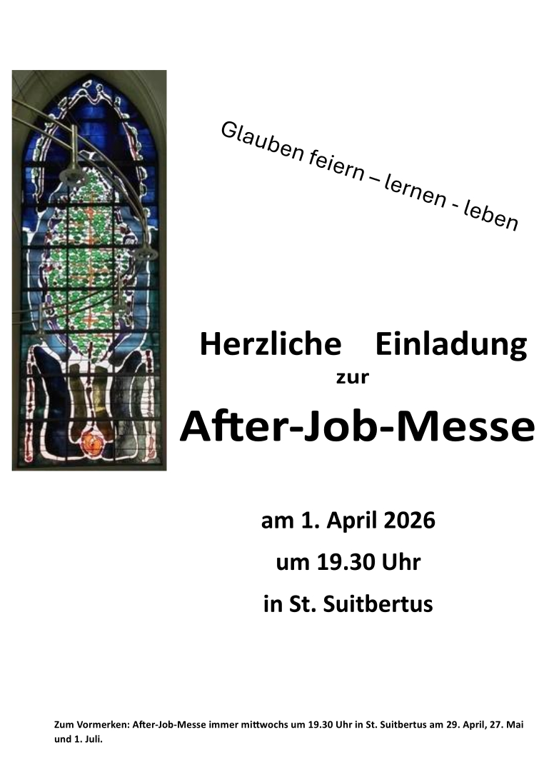 Flyer After Job Messe 2026